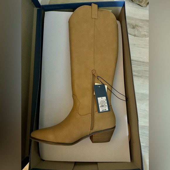 NWT Women's Sommer Western Boots - Universal Thread ™ Light Brown Sz 8 - Picture 2 of 2